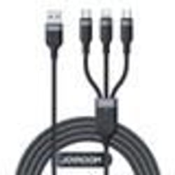 Câble USB vers Type-C Lightning Micro-USB 35 A 12 m - JoyRoom Multi-Use Series 3in1 (S-1T3018A18) - Noir