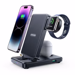 Station de recharge sans fil pour iPhone AirPods iWatch - JoyRoom (JR-WQS02) - Noir