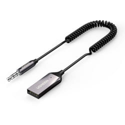 Récepteur audio Adaptateur audio Bluetooth 5.3, câble prise usb aux, noir