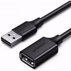 Ugreen 10316, 2 m, USB A, USB A, USB 2.0, 480 Mbit/s, Noir
