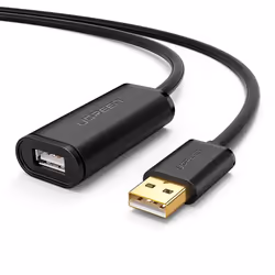 Ugreen 10319, 5 m, USB A, USB A, USB 2.0, Noir