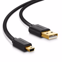 Ugreen 10355, 1 m, USB A, Mini-USB B, USB 2.0, Noir