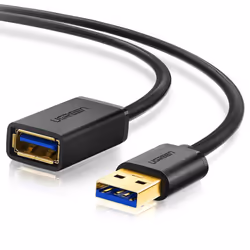 Ugreen 10373, 2 m, USB A, USB A, USB 3.2 Gen 1 (3.1 Gen 1), Noir