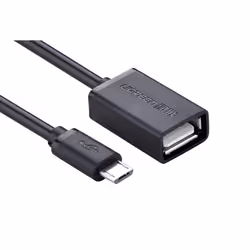 Ugreen 10396 câble USB 0,12 m USB 2.0 USB A Micro-USB B Noir