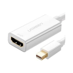 Ugreen 10460 câble vidéo et adaptateur Mini DisplayPort HDMI Blanc