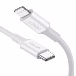 Ugreen 10493, 1 m, USB C, USB C/Lightning, Femelle, Mâle, Blanc