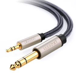 Ugreen 10628 câble audio 2 m 6,35 mm 3,5mm Noir