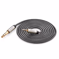 Ugreen 10628 câble audio 2 m 6,35 mm 3,5mm Noir