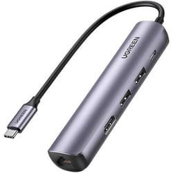 Ugreen 10919 station d'accueil Avec fil USB 3.2 Gen 1 (3.1 Gen 1) Type-C Gris