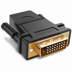 UGREEN Adaptateur DVI D 24 1 Mâle vers HDMI Femelle 1080P Full HD Connecteur Plaqué Or