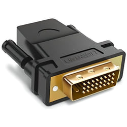 UGREEN Adaptateur DVI D 24 1 Mâle vers HDMI Femelle 1080P Full HD Connecteur Plaqué Or