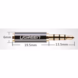 Ugreen 20502 changeur de genre de câble 2.5 mm 3,5 mm Noir - Vue supplémentaire 7