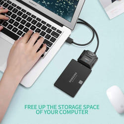 Ugreen 20611 changeur de genre de câble USB 3.0 SATA III Noir