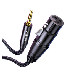 Ugreen 20763 câble audio 1 m XLR 3,5mm Noir