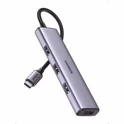 Hub USB-C - Ugreen - 20841 - 4 ports USB 3.0 - Aluminium - Protection intégrée