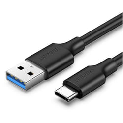 Câble usb 3.0 - usb-c 3A 1m noir