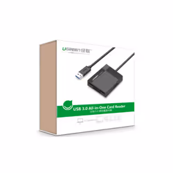 Ugreen 30231 lecteur de carte mémoire USB 3.2 Gen 1 (3.1 Gen 1) Noir