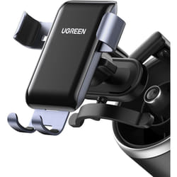Support de téléphone de voiture à gravité - grille ronde, gris