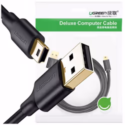 Câble USB vers Mini USB - UGREEN - US132 - 2 m - Noir - Transfert de données jusquà 480 Mbit/s