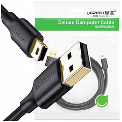 Câble USB vers Mini USB - UGREEN - US132 - 2 m - Noir - Transfert de données jusquà 480 Mbit/s