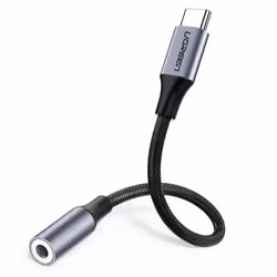 Ugreen 30632, Noir, USB C, 3,5mm, Mâle, Femelle
