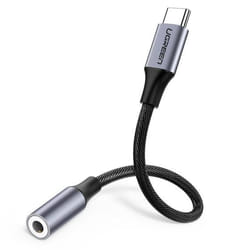 Ugreen 30632 câble de téléphone portable Noir USB C 3,5mm