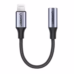 Ugreen 30756, 0,1 m, Lightning, 3,5mm, Mâle, Femelle, Droit