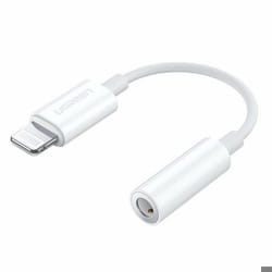 Adaptateur Audio - Ugreen - 30759 - Lightning vers Jack 35 mm - Blanc - Compatible appareils Lightning