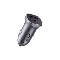 Ugreen 30780 chargeur d'appareils mobiles Universel Noir Allume-cigare Charge rapide Auto