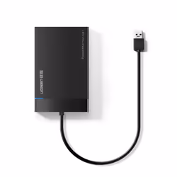 Ugreen 30847, Boîtier disque dur/SSD, 2.5", SATA, Série ATA II, Série ATA III, 5 Gbit/s, Connectivité USB, Noir