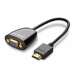 Ugreen 40253, 0,25 m, HDMI Type A (Standard), VGA (D-Sub), Mâle, Femelle, Droit