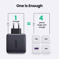 Ugreen 40747 chargeur d'appareils mobiles Universel Noir Secteur Charge rapide Intérieure - Vue supplémentaire 8