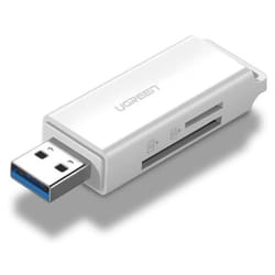 Ugreen 40753 lecteur de carte mémoire USB Blanc