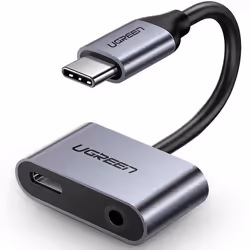 Ugreen 50596, USB 3.2 Gen 1 (3.1 Gen 1) Type-C, 3,5mm, USB 3.2 Gen 1 (3.1 Gen 1) Type-C, Noir, Métallique, Huawei P40 / P40 P ...