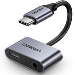 Ugreen 50596 hub & concentrateur USB 3.2 Gen 1 (3.1 Gen 1) Type-C Noir, Métallique