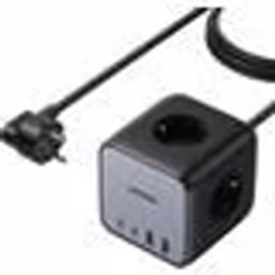 Ugreen DigiNest Pro, 1 sortie(s) CA, Type C, 1,8 m, Gris, Noir, 3680 W