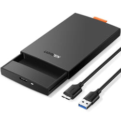 Ugreen 60353 Boîtier de disques de stockage Boîtier disque dur/SSD Noir 2.5"