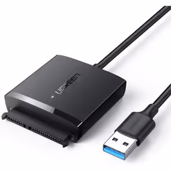 Adaptateur USB 3.0 vers SATA - UGREEN - HDD/SSD 25/35 pouces - 5 Gbps - Supporte UASP - Noir