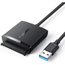 Adaptateur USB 3.0 vers SATA - UGREEN - HDD/SSD 25/35 pouces - 5 Gbps - Supporte UASP - Noir