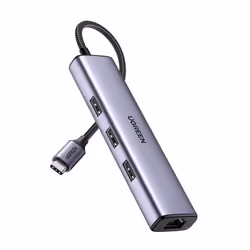Ugreen 60600, Avec fil, Thunderbolt 3, 1000 Mbit/s, Gris, MacBook Pro, MacBook Air, iMac Pro, Mac Mini, iPad Pro 12.9, iPad A ...