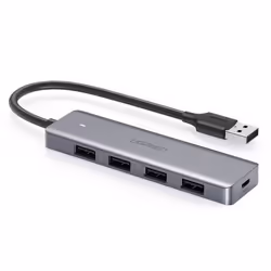 Ugreen 50985, USB 3.2 Gen 1 (3.1 Gen 1) Type-A, USB 3.2 Gen 1 (3.1 Gen 1) Type-A, 5000 Mbit/s, Argent, USB, 104 mm