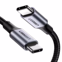 Ugreen 70427, 1 m, USB C, USB C, USB 2.0, 480 Mbit/s, Noir, Argent