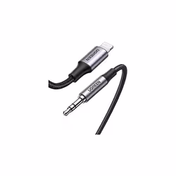 Ugreen 70509, Argent, 3,5mm, Lightning, 1 m, Mâle, Mâle