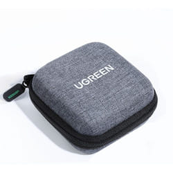 Ugreen - Organisateur de couverture de boîtier, pochette multifonctionnelle pour accessoires 6,5x7x4cm gris