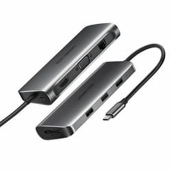 Ugreen 80133 hub & concentrateur USB 3.2 Gen 1 (3.1 Gen 1) Type-C 5000 Mbit/s Gris