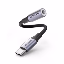 Ugreen 80154, Noir, Gris, USB C, 3,5mm, Mâle, Femelle, 1 pièce(s)