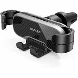 UGREEN Support Téléphone Voiture Gravité Ventilation avec Rotation 360 Degrés Noir