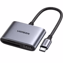 Ugreen 80798, MicroSD (TransFlash), MicroSDHC, MicroSDXC, SD, SDHC, SDXC, Gris, 5000 Mbit/s, USB 3.2 Gen 1 (3.1 Gen 1) Type-C ...