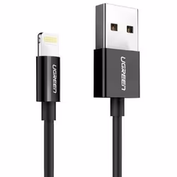 Ugreen 80822 US155, Noir, USB A, Lightning, 1 m, Mâle, Mâle