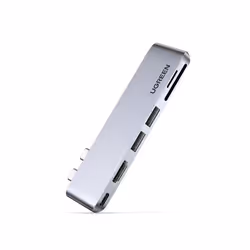 Ugreen 80856, 2 x USB 3.2 Gen 2 (3.1 Gen 2) Type-C, Aluminium, MicroSD (TransFlash), SD, 4K Ultra HD, 30 Hz, HDMI, USB 3.2 Ge ...